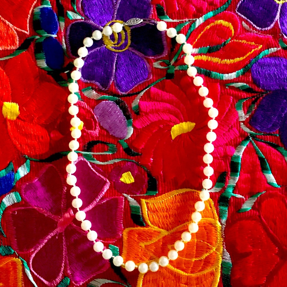 Simulated Pearl Necklace, 6mm, 18”